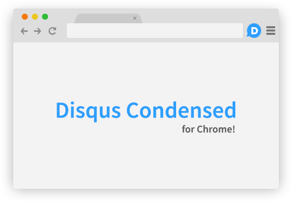 Disqus Condensed Chrome Extension